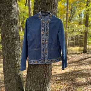 Vintage Embroidered Denim Jacket